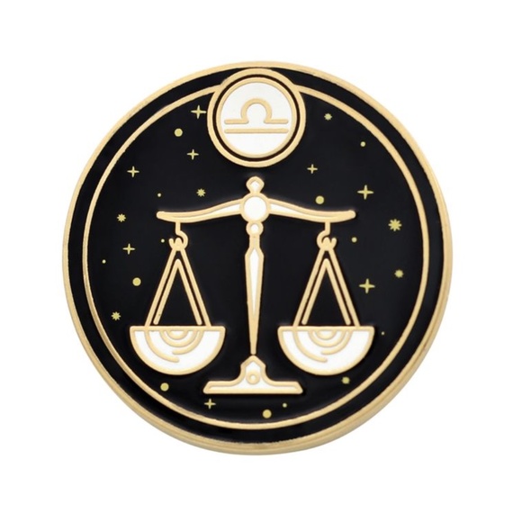 Libra Astrological Sign Pin - Star Sign - Picture 1 of 3